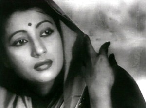 Suchitra Sen as Paro in Bimal Roy's Devdas (1955) (Pic courtesy: Wikipedia.com)