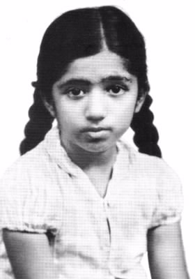 Childhood picture of Lata Mangeshkar (Pic: Wikipedia public domain)