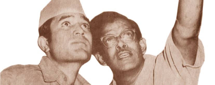 Rajesh Khanna and Hrishikesh Mukherjee
