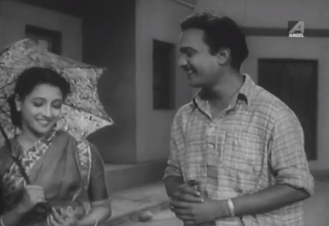 Uttam Kumar in Saare Chuattor - he is different from all the other men in the boarding