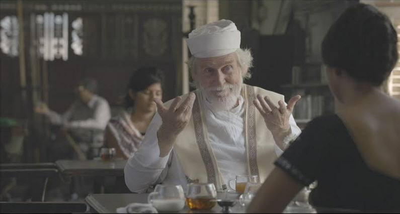Tom Alter and Oorvazi Irani in The Path Of Zarathustra 