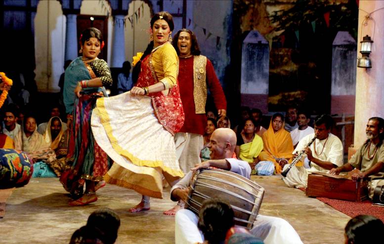 Chhokra Santi in a dance performance in Maya Mridanga
