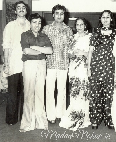 Jagjit Singh with Madan Mohan family