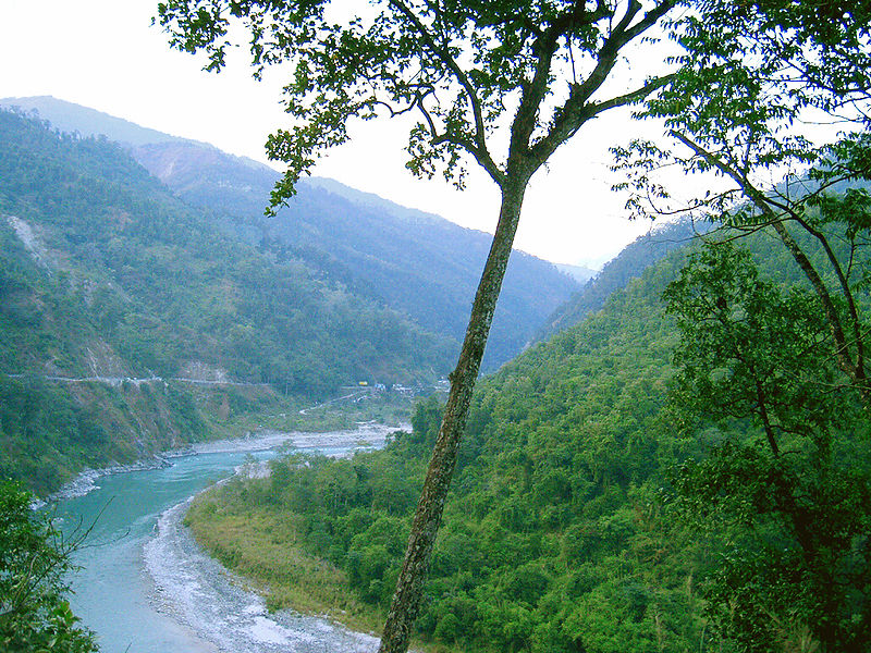 Teesta River valley near Kalimpong