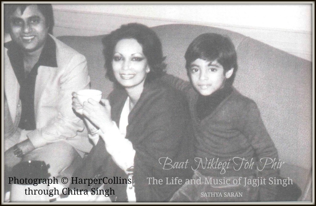 Jagjit Singh, Chitra Singh and son Vivek at Carnegie Hall