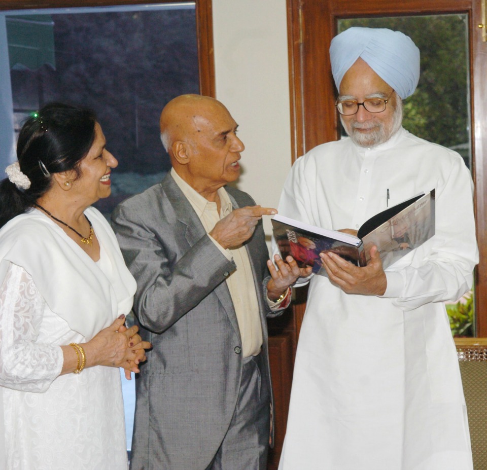 Khayyam with Dr Manmohan Singh