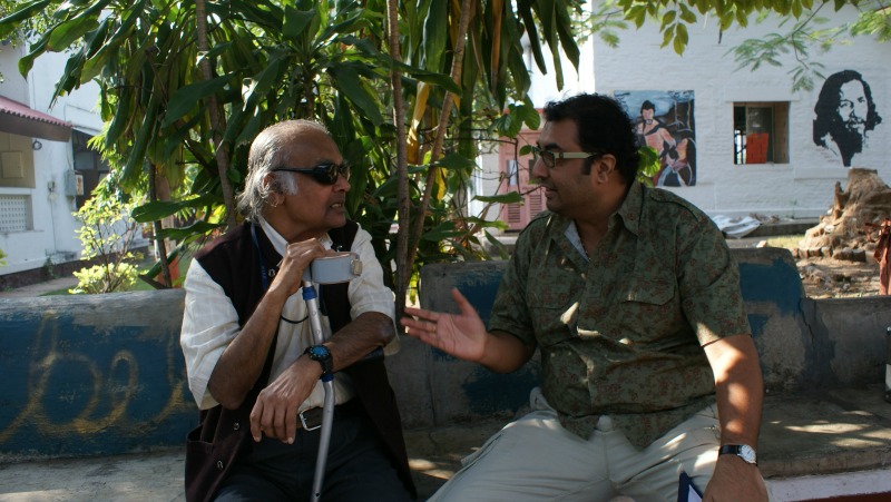PK Nair and Shivendra Singh Dungarpur at the NFAI