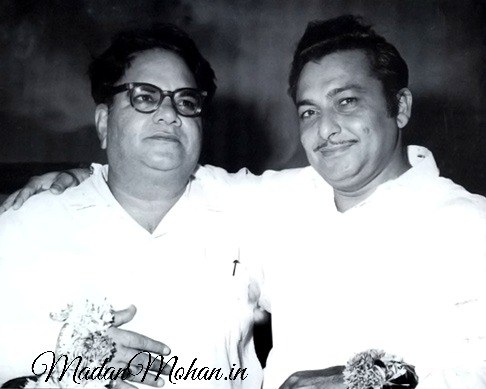 Lyricist Raja Mehdi Ali Khan and Madan Mohan
