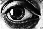 Maurits Cornelis Escher’s ‘The Eye’ looks straight in my eyes