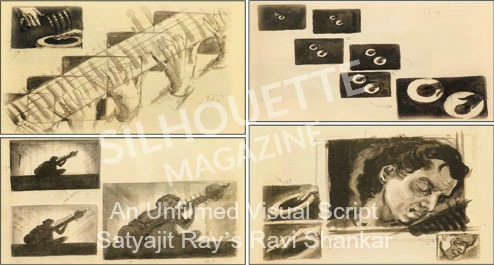 Sketches by Satyajit Ray - Ravi Shankar
