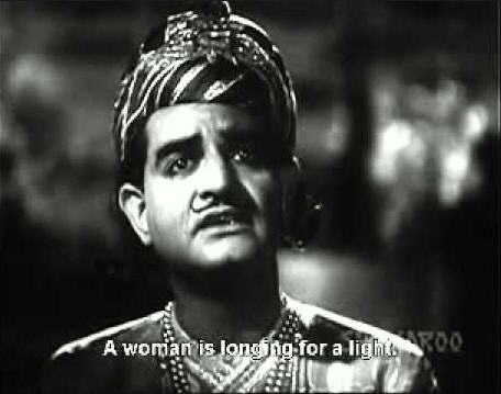 Saigal's rendition of the classic Diya jalao in Tansen (1943)