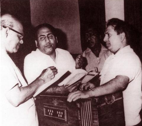 Sebstian (L) with Mohd Rafi and Shanker
