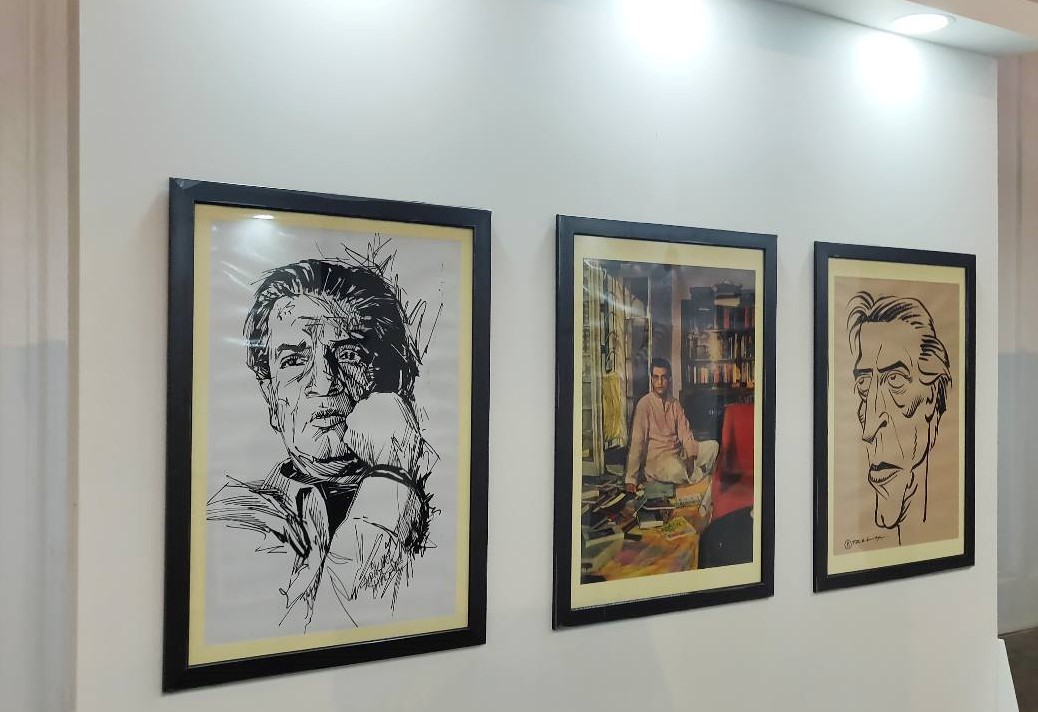 Satyajit Ray's sketch, still and cartoon