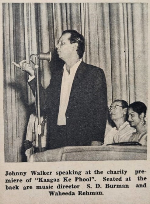 johnny walker 1959 kaagaz ke phool sd burman