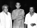 Ashok Kumar, Satyajit Ray and Kishore Kumar