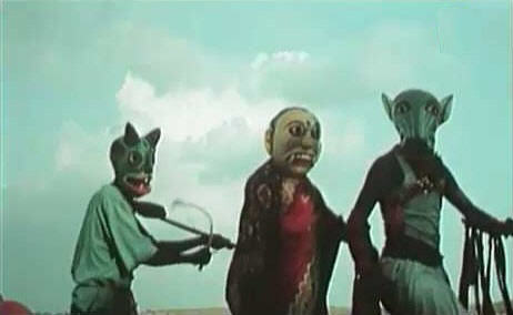 uttara (buddhadeb dasgupta) masked dancers