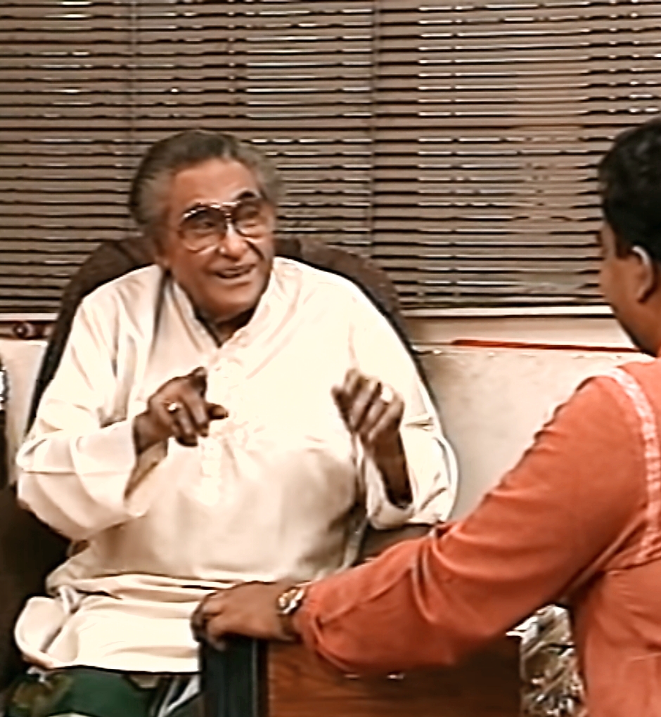 Ashok Kumar at a music session