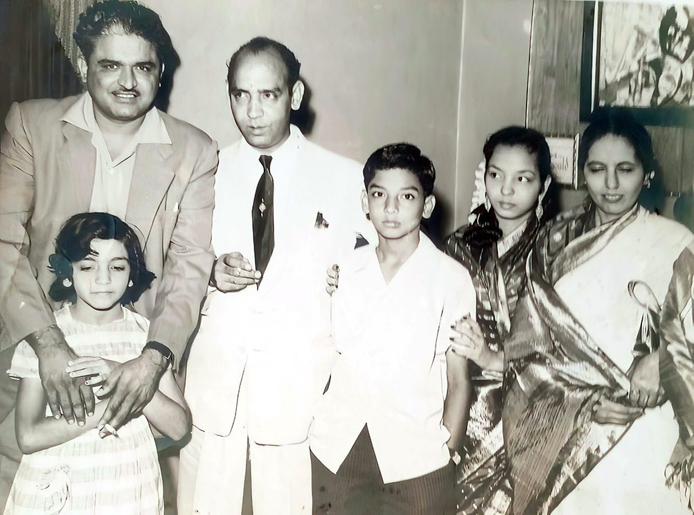 C Ramchandra and Rajinder Krishan with family