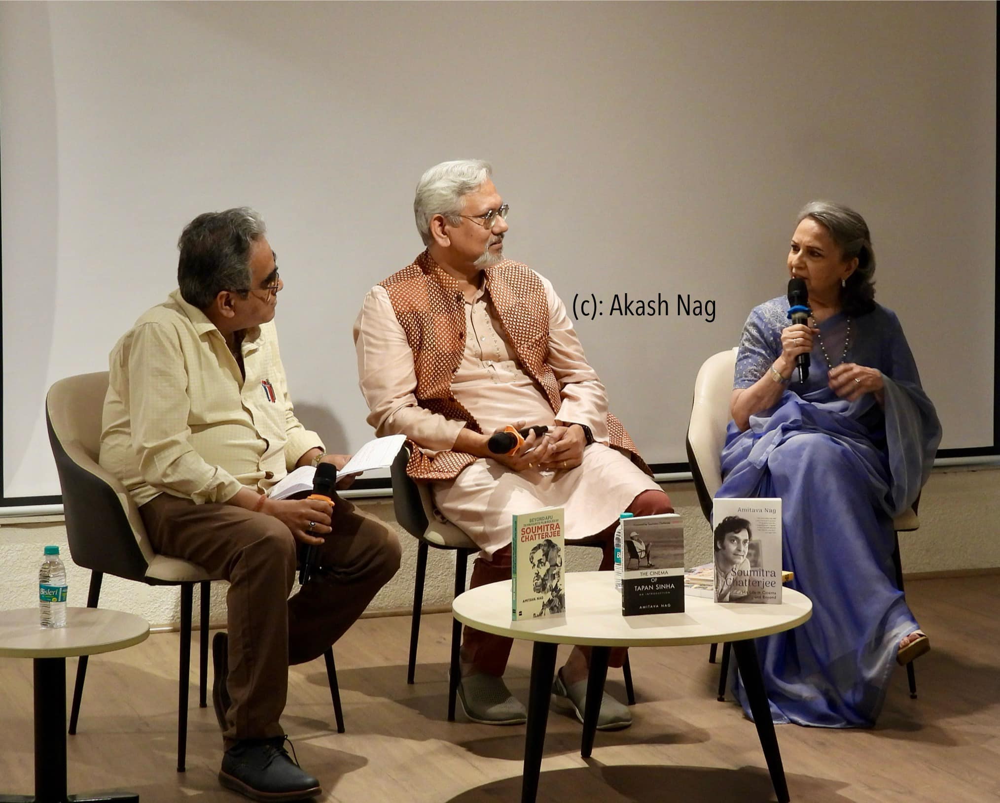 Shantanu Ray Chaudhuri Amitava Nag and Sharmila Tagore