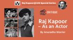 Raj Kapoor – As an Actor