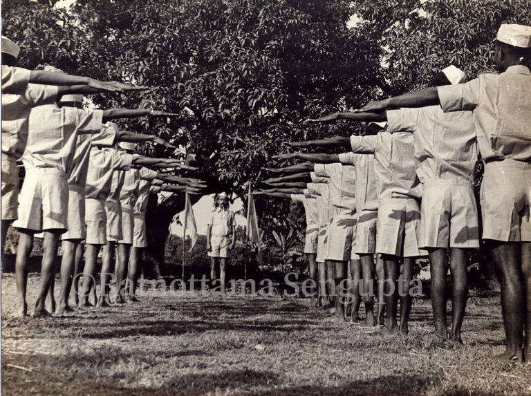 Chinmoy Roy and the drill by a Nationalist group of young men in Dagdar ...