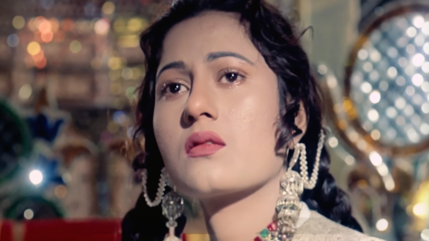 Tears stream down Anarkali's face