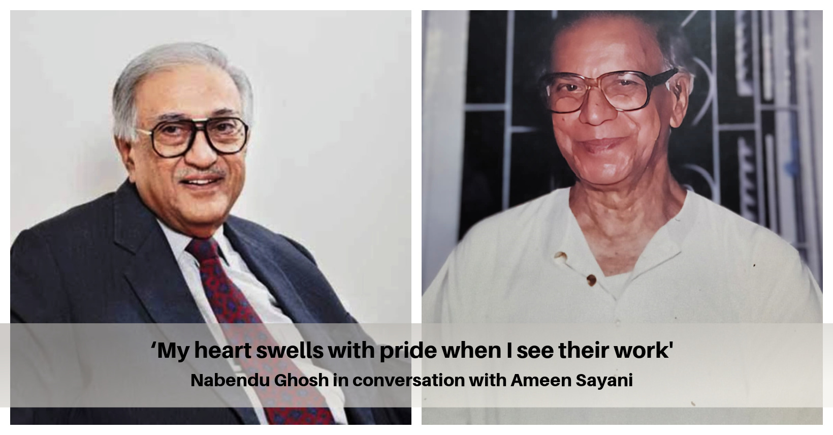 Nabendu Ghosh in conversation with Ameen Sayani