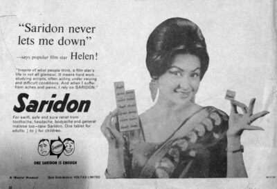 Helen in vintage Saridon ad