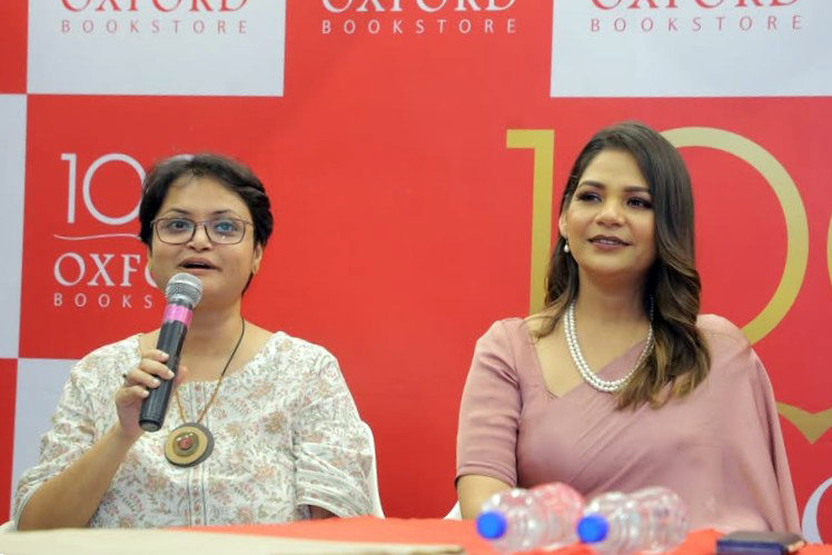 During the trailer and poster launch of Ahana: The Light Within, Promita Bhowmik with lead actor Sudipta Chakraborty