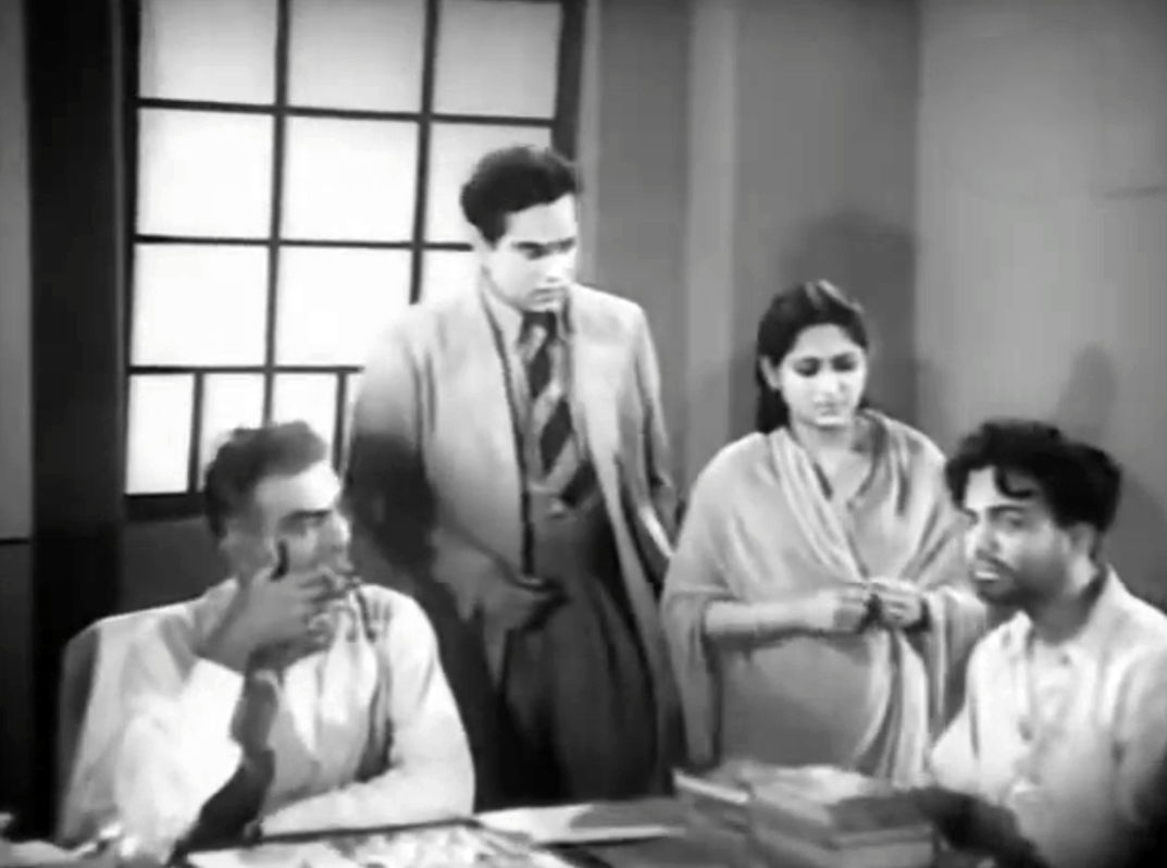 Asit Baran and Sandhya Rani with Uttam Kumar in Hrad (1955)