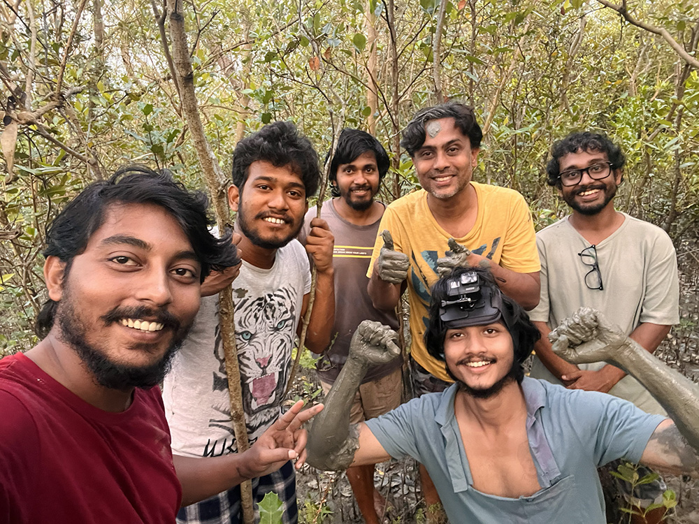 With the Adamya team on location