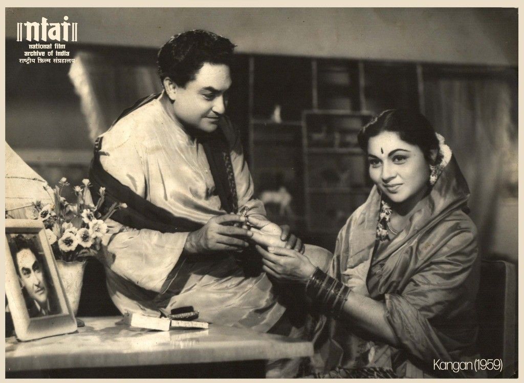 Ashok Kumar and Nirupa Roy in Kangan
