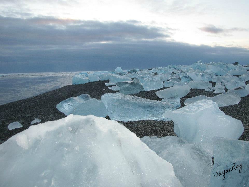 Icebergs and the Ocean