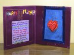 A handmade Mother's Day card