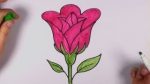 How to Draw a Rose Easily