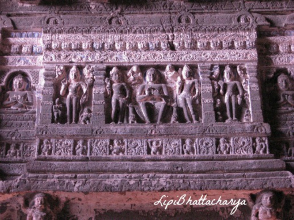 Wall Carvings - Ajanta Caves