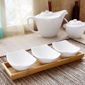 Serving Tray With Three Bowls