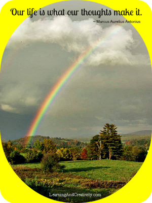 Thoughts Shape Your Life Learning And Creativity Silhouette