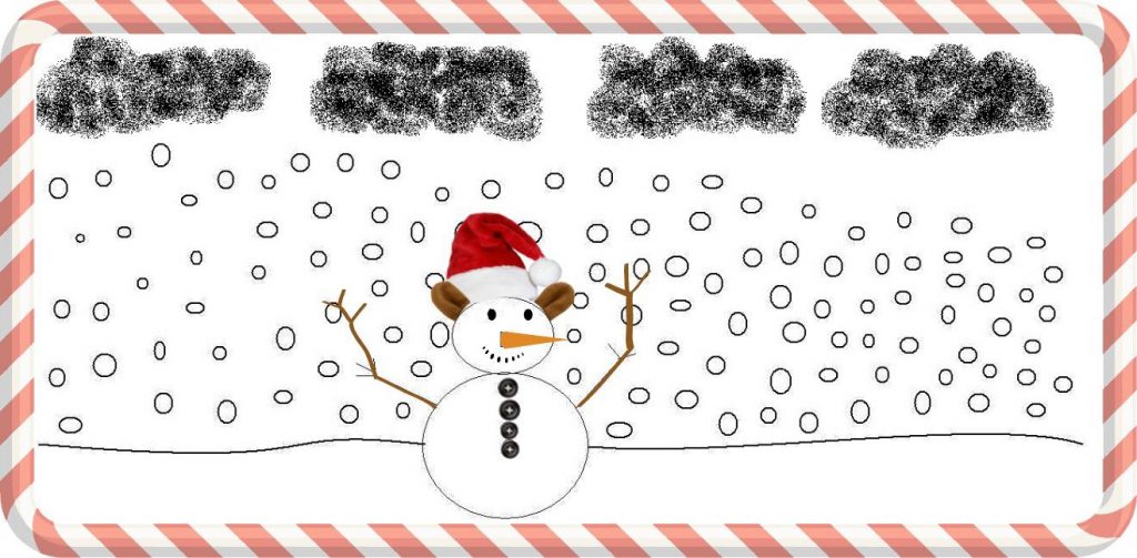 Snowman Sketches By Kids