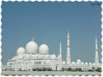 Exterior Facade of Sheikh Zayed Grand Mosque in Abu Dhabi