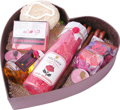 Soulflower Romance Heart Bathset