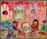 Happy New Year celebrations (art by kids)