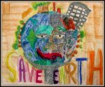 save Earth poster (art by kids)