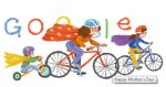 Google Doodles Sporting Mom And Kids on Mother’s Day 2014