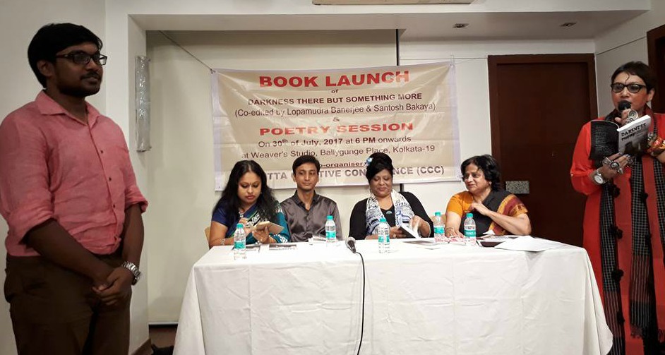 Mona Sengupta introducing author Subhajit Sanyal