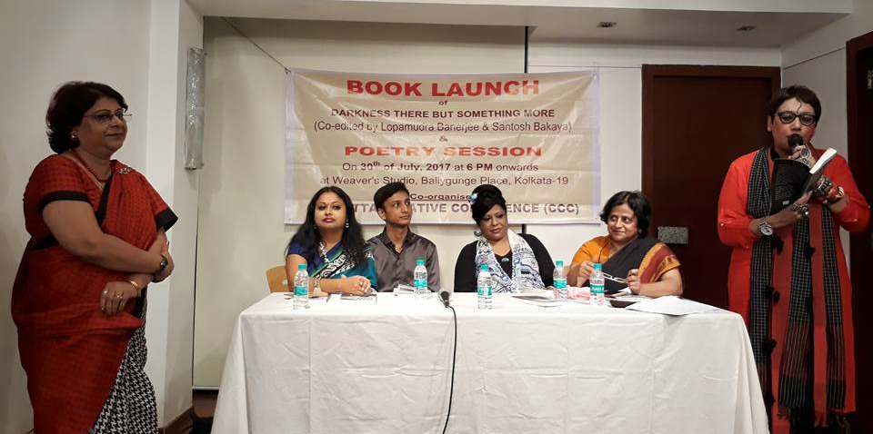 Author Nandita Samanta being introduced by Mona Sengupta