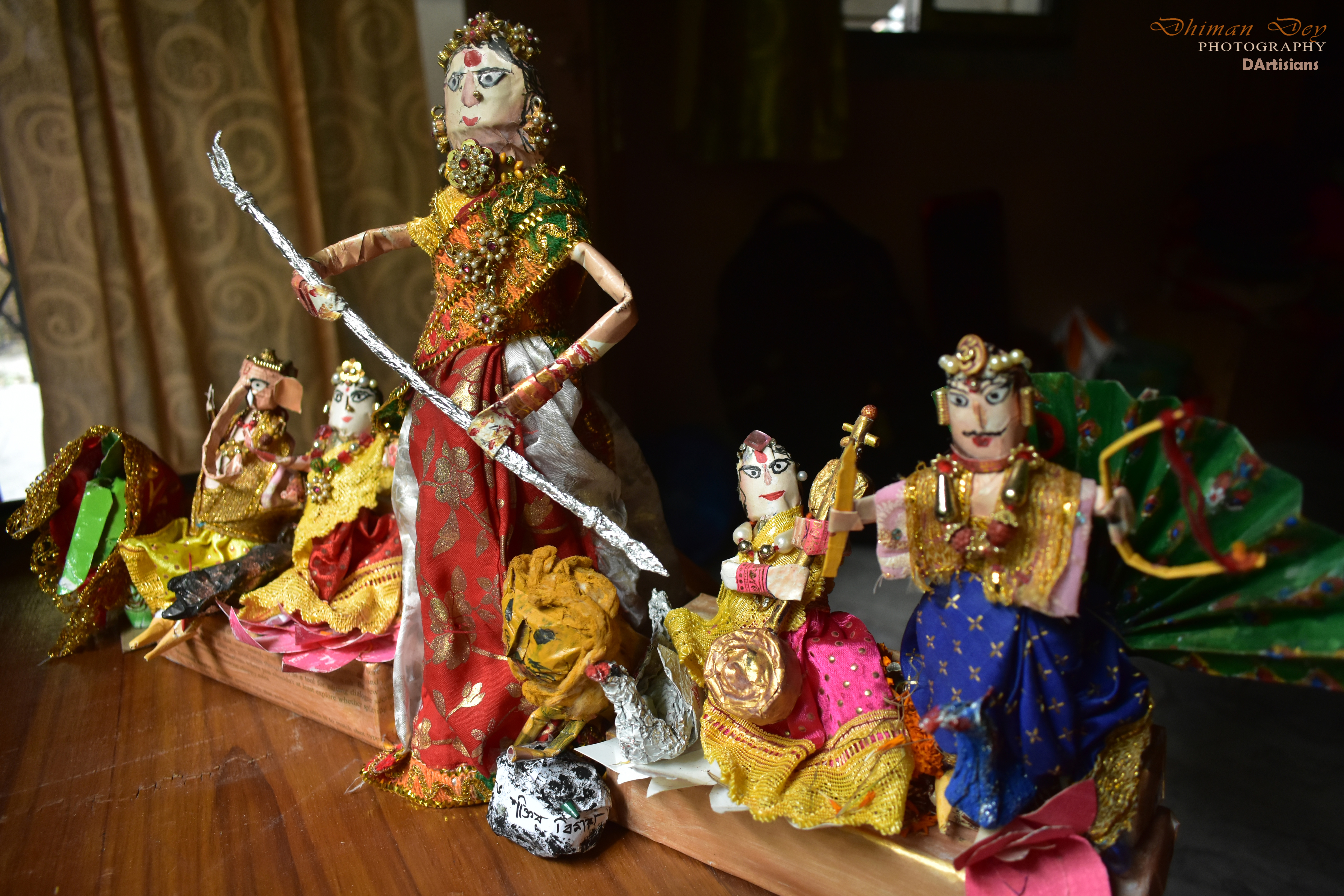 A Durga idol made of Scraps: Creativity of a mother