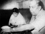 Lata with music composer Chitragupt