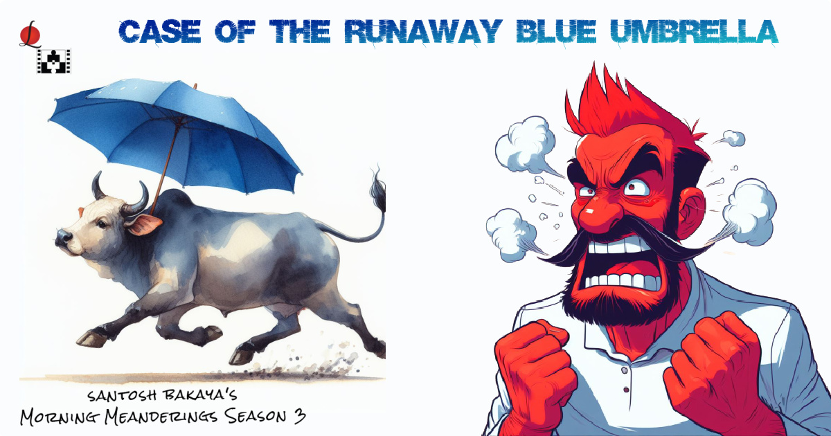 7 case of the runaway blue umbrella