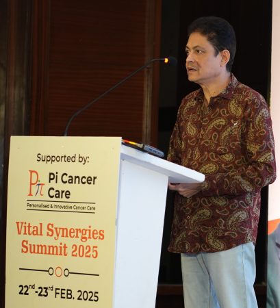 Ramendra Kumar speaking at the Vital Synergies Summit 2025